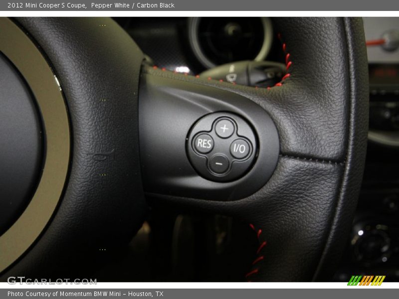 Pepper White / Carbon Black 2012 Mini Cooper S Coupe