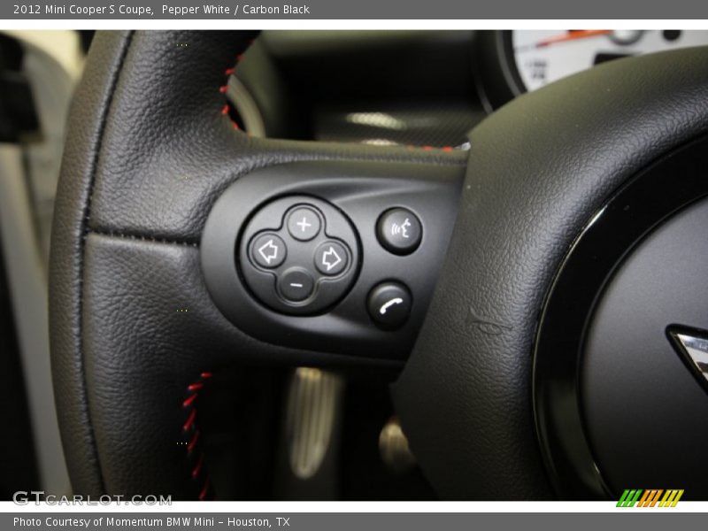 Pepper White / Carbon Black 2012 Mini Cooper S Coupe