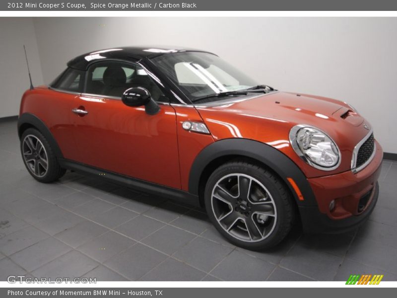 Spice Orange Metallic / Carbon Black 2012 Mini Cooper S Coupe