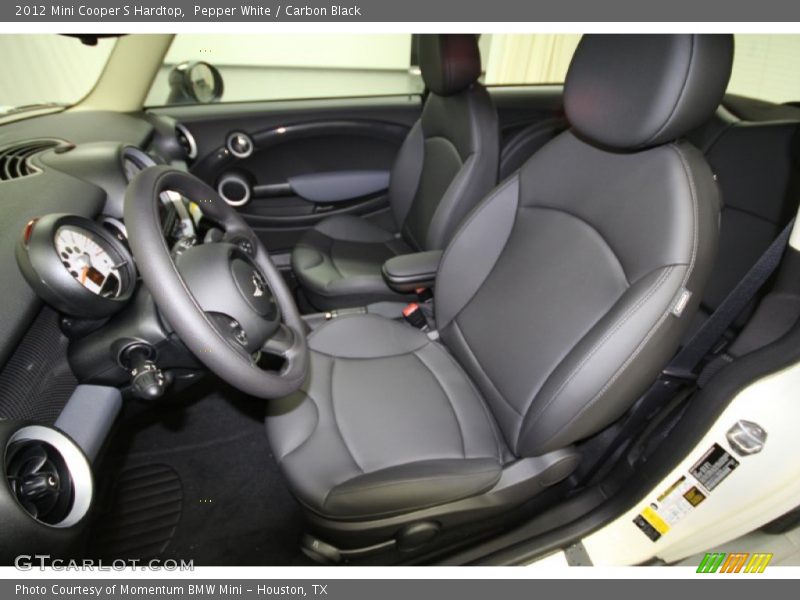 Pepper White / Carbon Black 2012 Mini Cooper S Hardtop