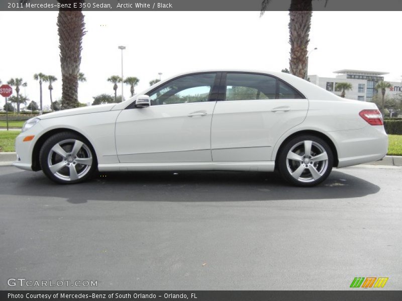 Arctic White / Black 2011 Mercedes-Benz E 350 Sedan