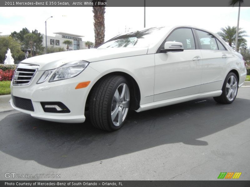 Arctic White / Black 2011 Mercedes-Benz E 350 Sedan
