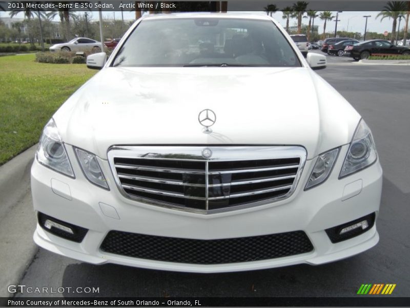 Arctic White / Black 2011 Mercedes-Benz E 350 Sedan
