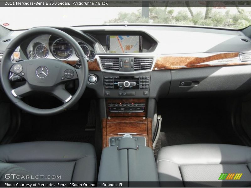 Arctic White / Black 2011 Mercedes-Benz E 350 Sedan