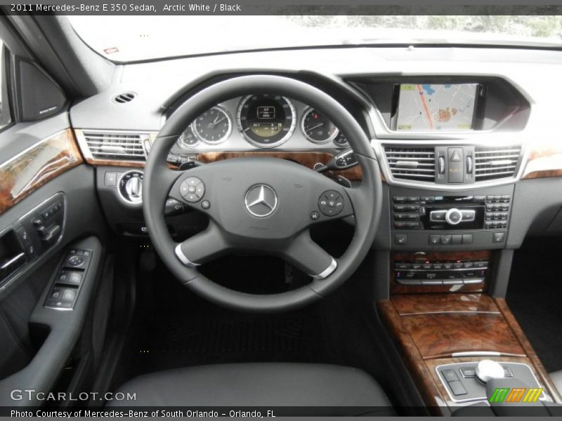 Arctic White / Black 2011 Mercedes-Benz E 350 Sedan