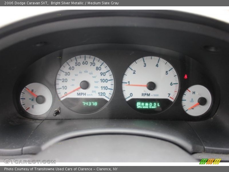 Bright Silver Metallic / Medium Slate Gray 2006 Dodge Caravan SXT
