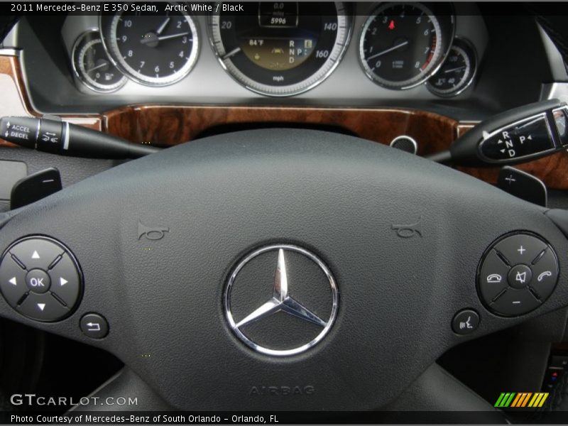 Arctic White / Black 2011 Mercedes-Benz E 350 Sedan
