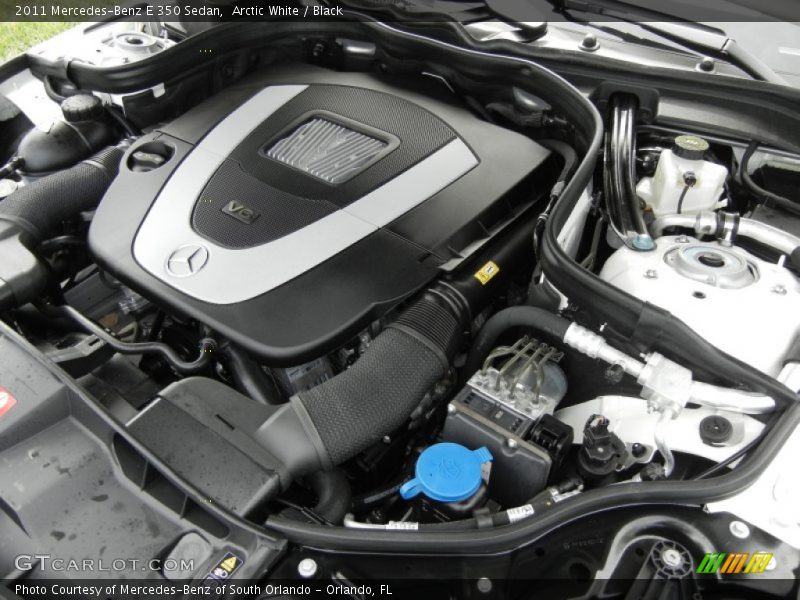Arctic White / Black 2011 Mercedes-Benz E 350 Sedan