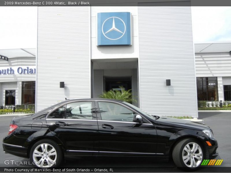 Black / Black 2009 Mercedes-Benz C 300 4Matic