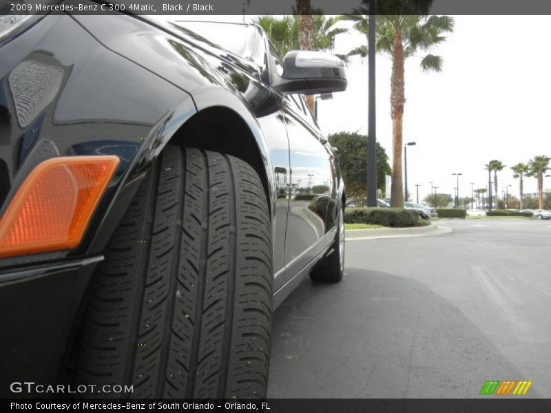 Black / Black 2009 Mercedes-Benz C 300 4Matic