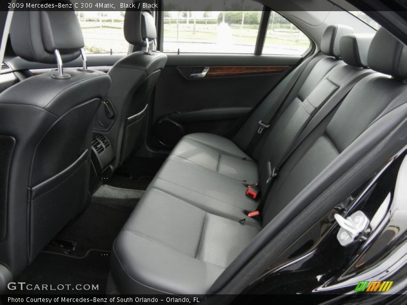 Black / Black 2009 Mercedes-Benz C 300 4Matic