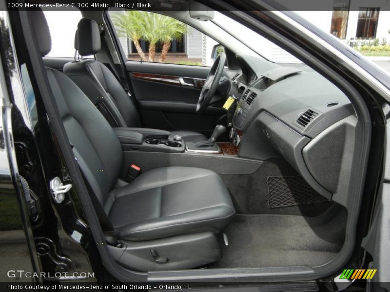 Black / Black 2009 Mercedes-Benz C 300 4Matic
