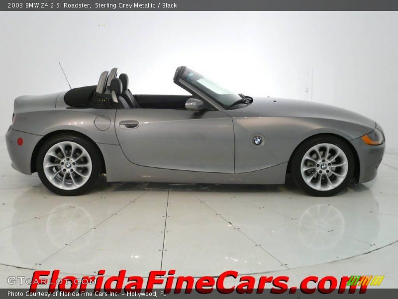 Sterling Grey Metallic / Black 2003 BMW Z4 2.5i Roadster