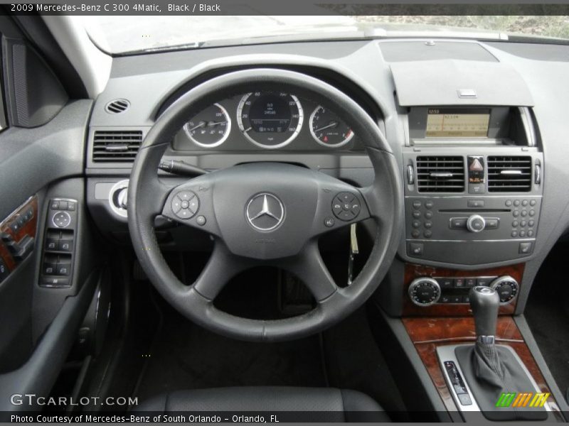 Black / Black 2009 Mercedes-Benz C 300 4Matic