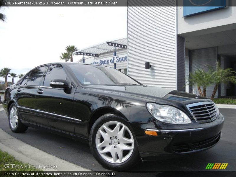 Obsidian Black Metallic / Ash 2006 Mercedes-Benz S 350 Sedan
