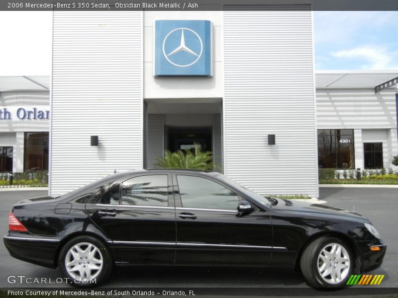 Obsidian Black Metallic / Ash 2006 Mercedes-Benz S 350 Sedan