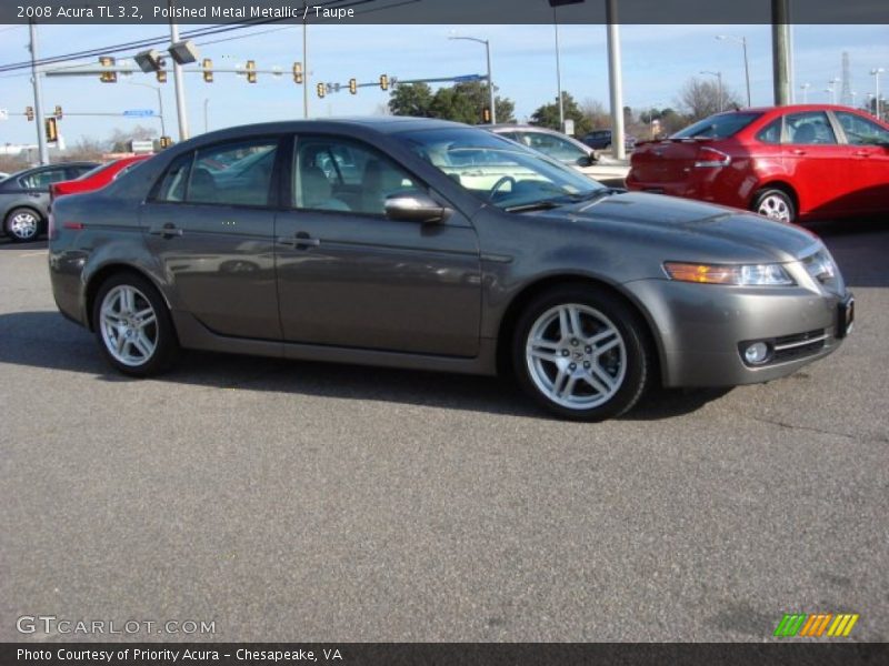 Polished Metal Metallic / Taupe 2008 Acura TL 3.2
