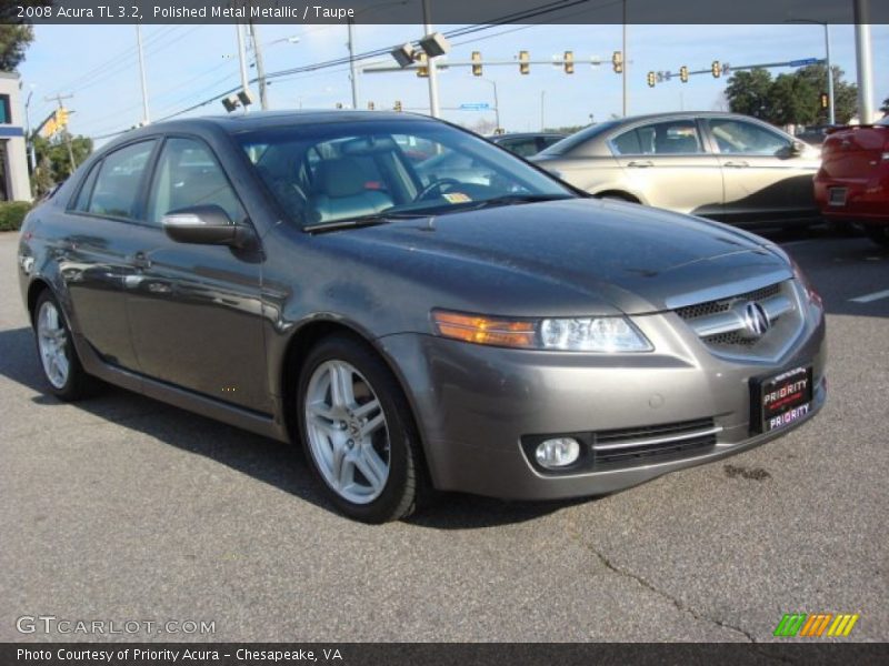 Polished Metal Metallic / Taupe 2008 Acura TL 3.2