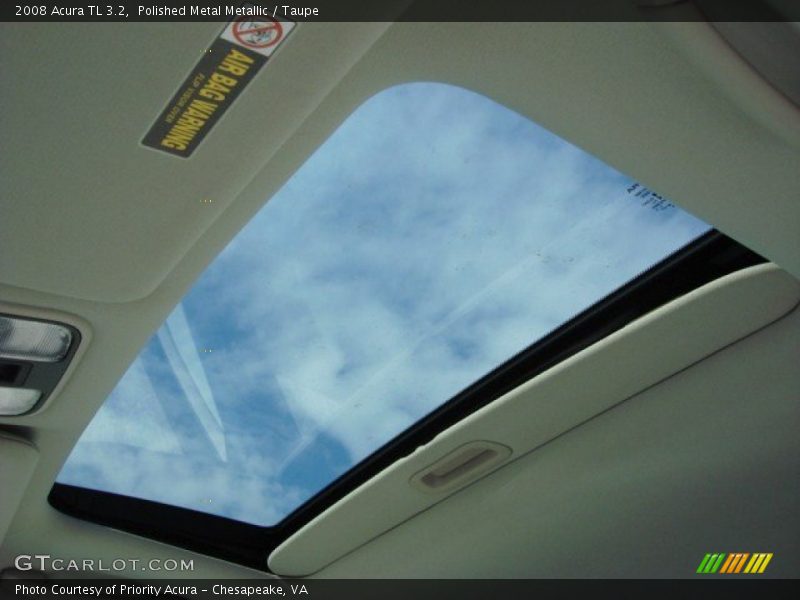 Polished Metal Metallic / Taupe 2008 Acura TL 3.2