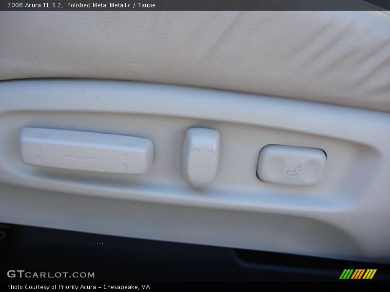 Polished Metal Metallic / Taupe 2008 Acura TL 3.2