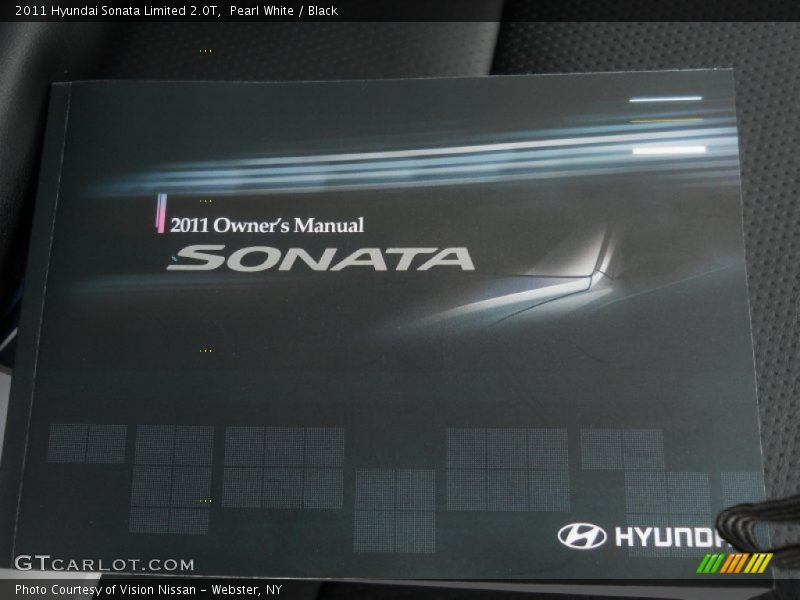Pearl White / Black 2011 Hyundai Sonata Limited 2.0T