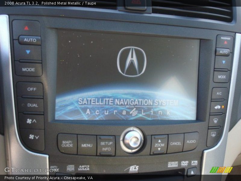 Polished Metal Metallic / Taupe 2008 Acura TL 3.2