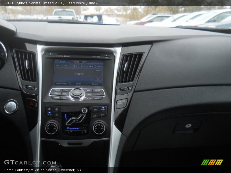 Pearl White / Black 2011 Hyundai Sonata Limited 2.0T