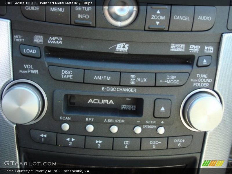 Polished Metal Metallic / Taupe 2008 Acura TL 3.2
