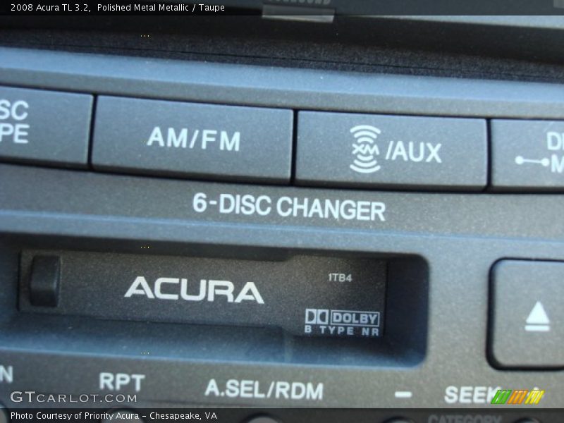 Polished Metal Metallic / Taupe 2008 Acura TL 3.2