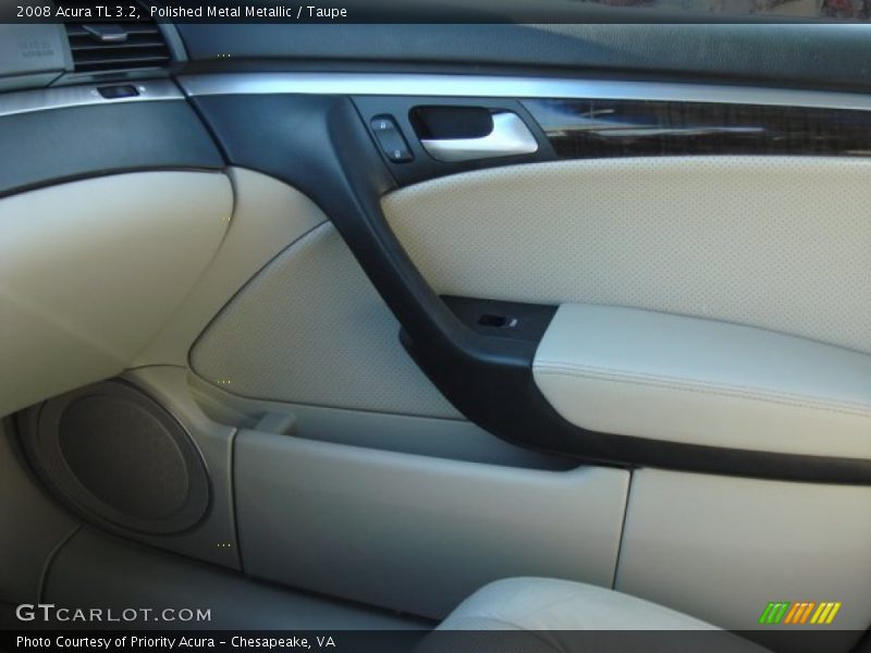 Polished Metal Metallic / Taupe 2008 Acura TL 3.2