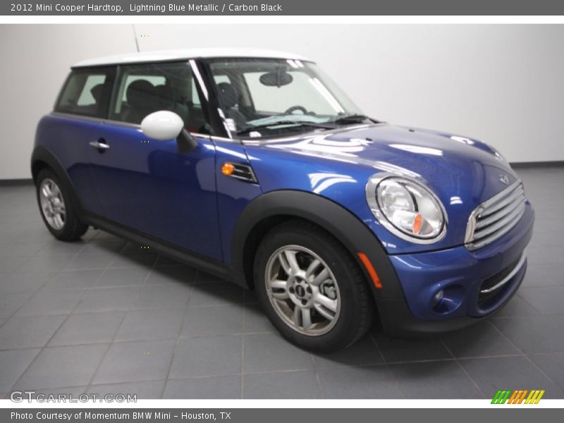 Lightning Blue Metallic / Carbon Black 2012 Mini Cooper Hardtop