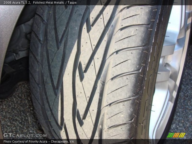 Polished Metal Metallic / Taupe 2008 Acura TL 3.2
