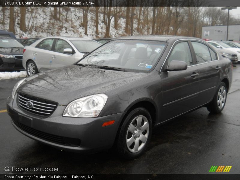 Midnight Gray Metallic / Gray 2008 Kia Optima LX