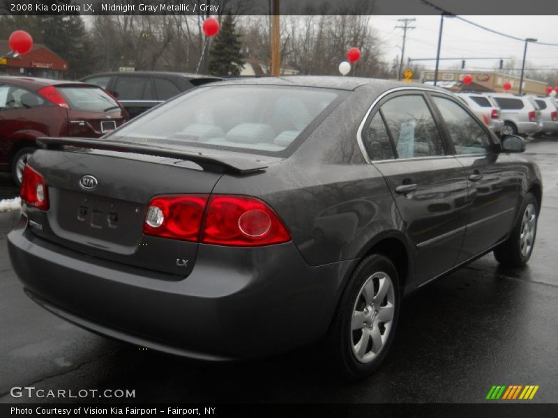 Midnight Gray Metallic / Gray 2008 Kia Optima LX