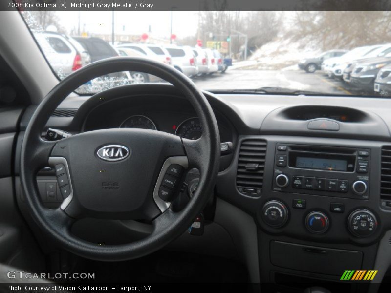 Midnight Gray Metallic / Gray 2008 Kia Optima LX