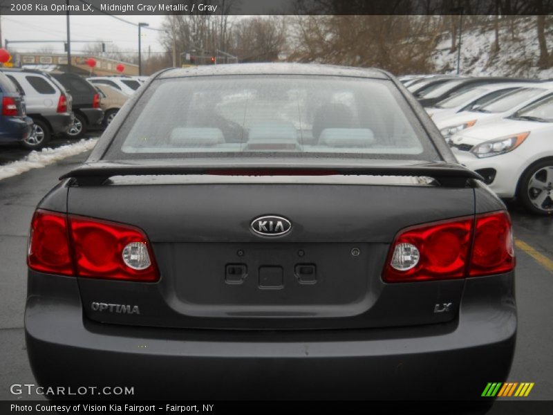 Midnight Gray Metallic / Gray 2008 Kia Optima LX