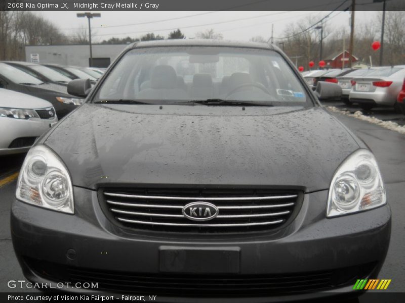 Midnight Gray Metallic / Gray 2008 Kia Optima LX