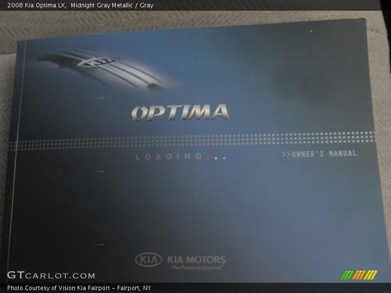Midnight Gray Metallic / Gray 2008 Kia Optima LX