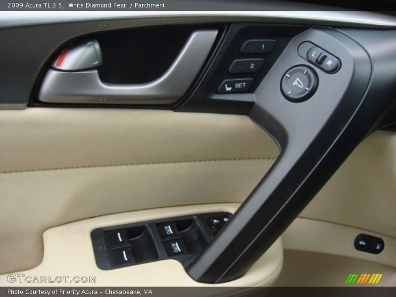 White Diamond Pearl / Parchment 2009 Acura TL 3.5