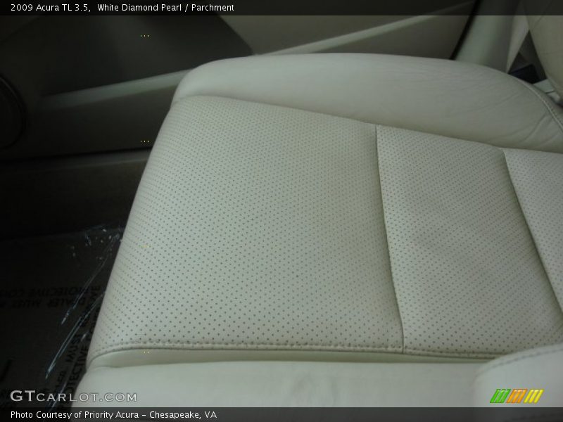 White Diamond Pearl / Parchment 2009 Acura TL 3.5
