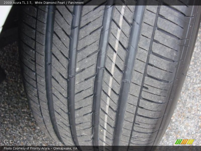 White Diamond Pearl / Parchment 2009 Acura TL 3.5