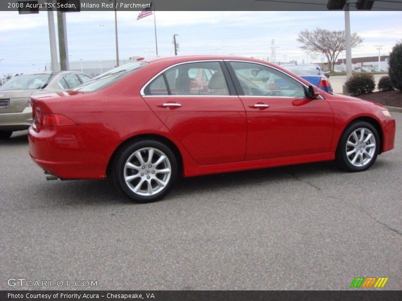 Milano Red / Parchment 2008 Acura TSX Sedan