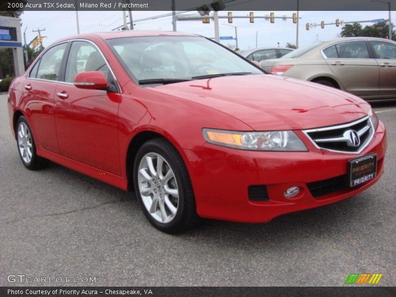 Milano Red / Parchment 2008 Acura TSX Sedan