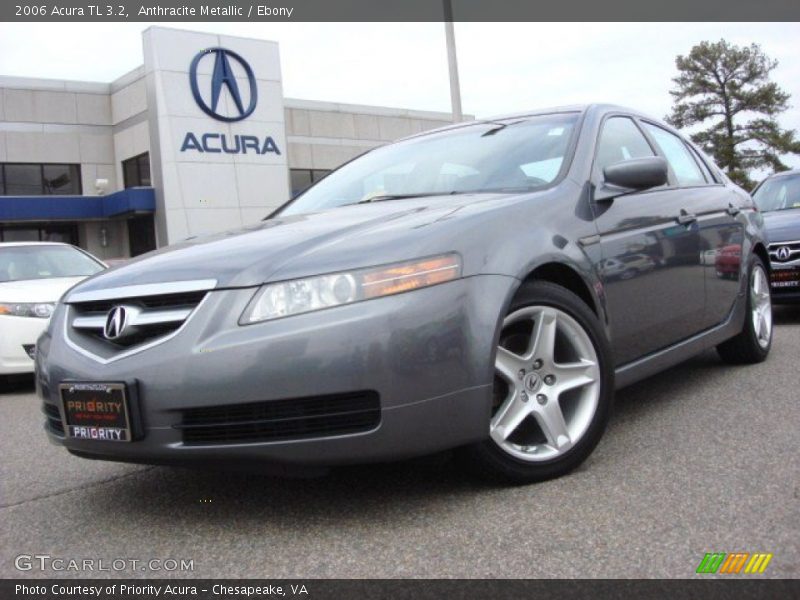 Anthracite Metallic / Ebony 2006 Acura TL 3.2