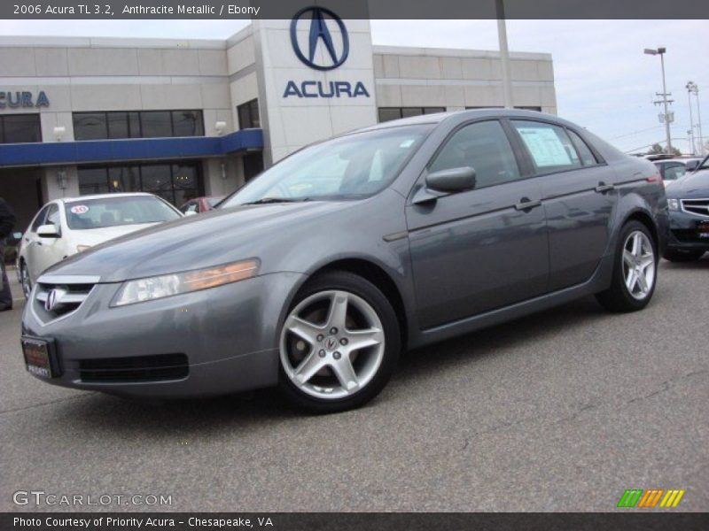 Anthracite Metallic / Ebony 2006 Acura TL 3.2