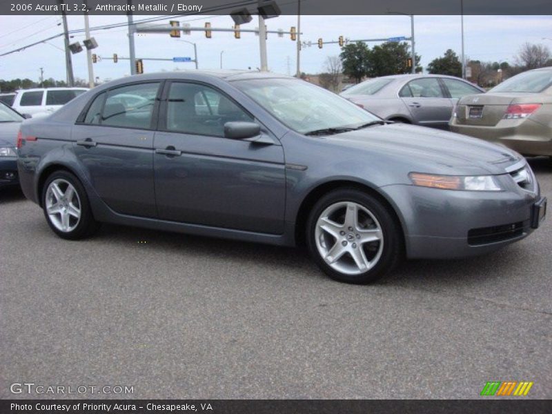 Anthracite Metallic / Ebony 2006 Acura TL 3.2