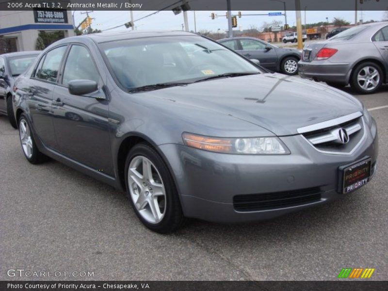 Anthracite Metallic / Ebony 2006 Acura TL 3.2