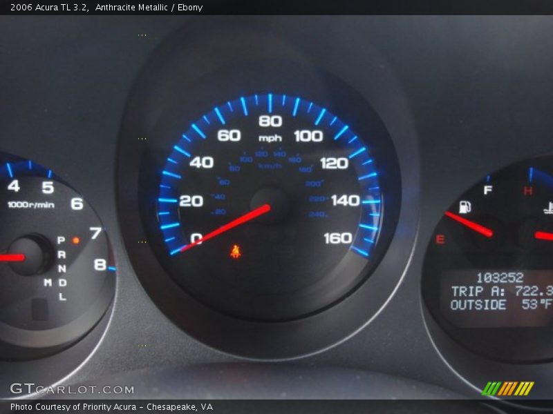 Anthracite Metallic / Ebony 2006 Acura TL 3.2