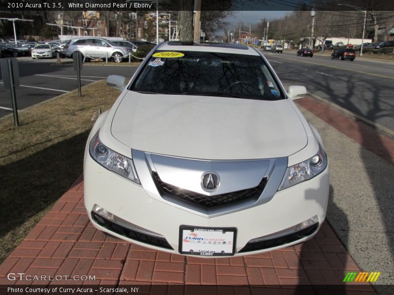 White Diamond Pearl / Ebony 2010 Acura TL 3.5