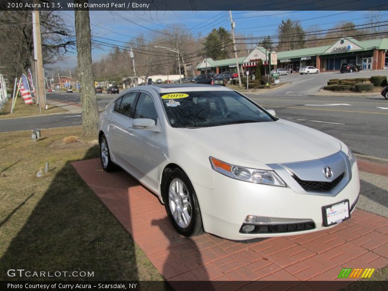 White Diamond Pearl / Ebony 2010 Acura TL 3.5